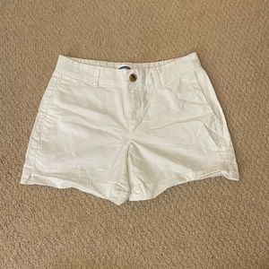 Old Navy Women's White Bermuda Shorts